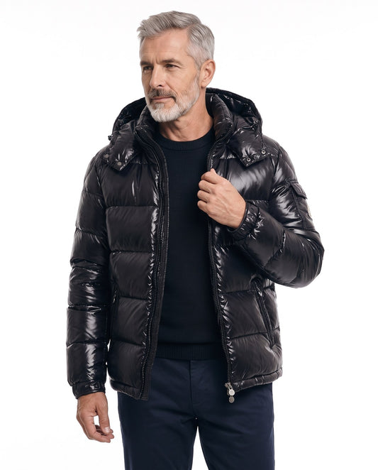 Giacca trapuntata imbottita uomo antivento per l'inverno 1