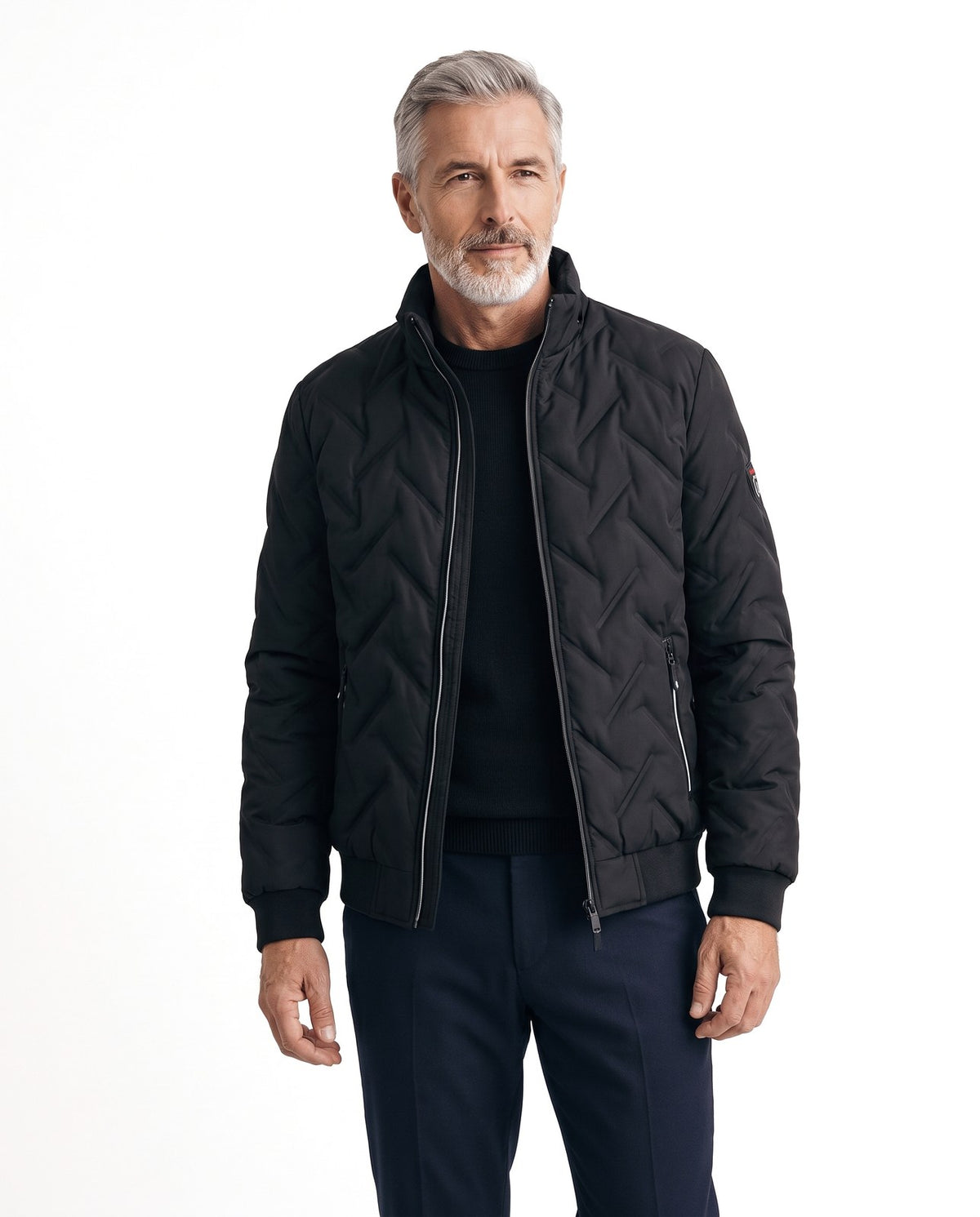 Giacca trapuntata uomo impermeabile e antivento slim 1