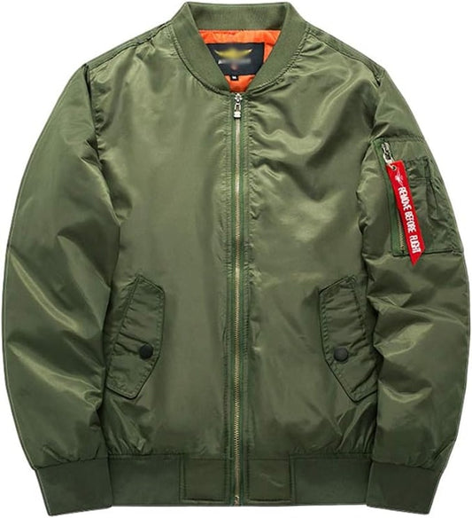 Giubbotto bomber uomo imbottito con tasche