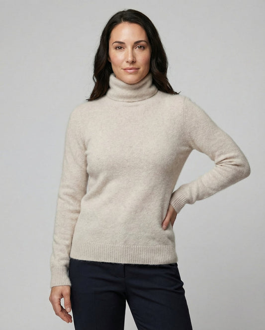 Maglione a collo alto, maglione dolcevita in maglia fine 1