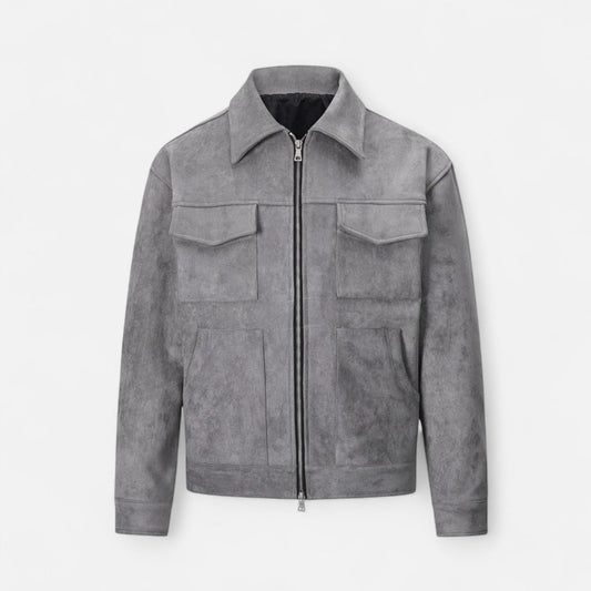 Maglione con zip uomo, felpa mezza zip utility 1