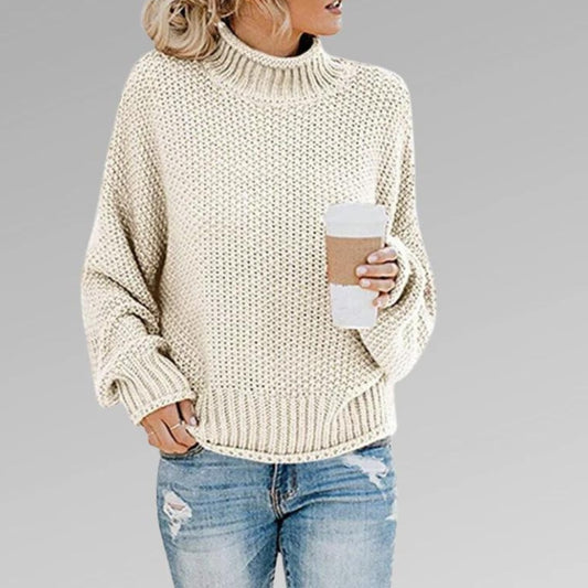 Maglione donna classico in maglia in stile scandinavo 1
