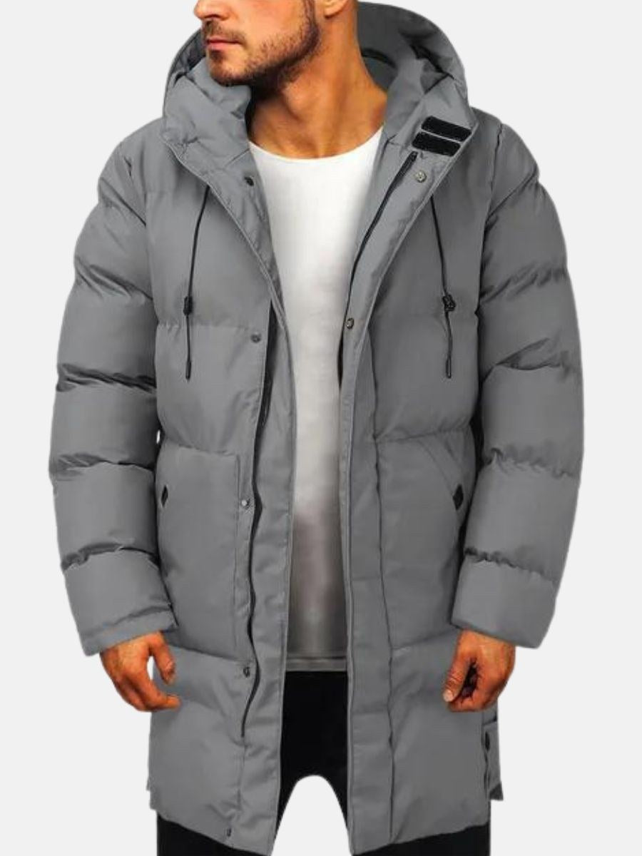 Parka uomo imbottito invernale dalla vestibilità comoda 3