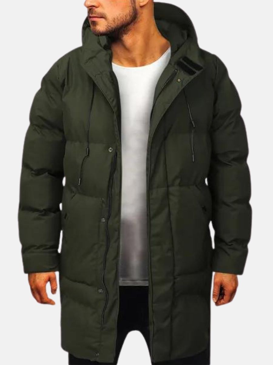 Parka uomo imbottito invernale dalla vestibilità comoda 2