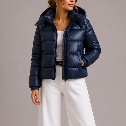 Piumino con cappuccio donna 3