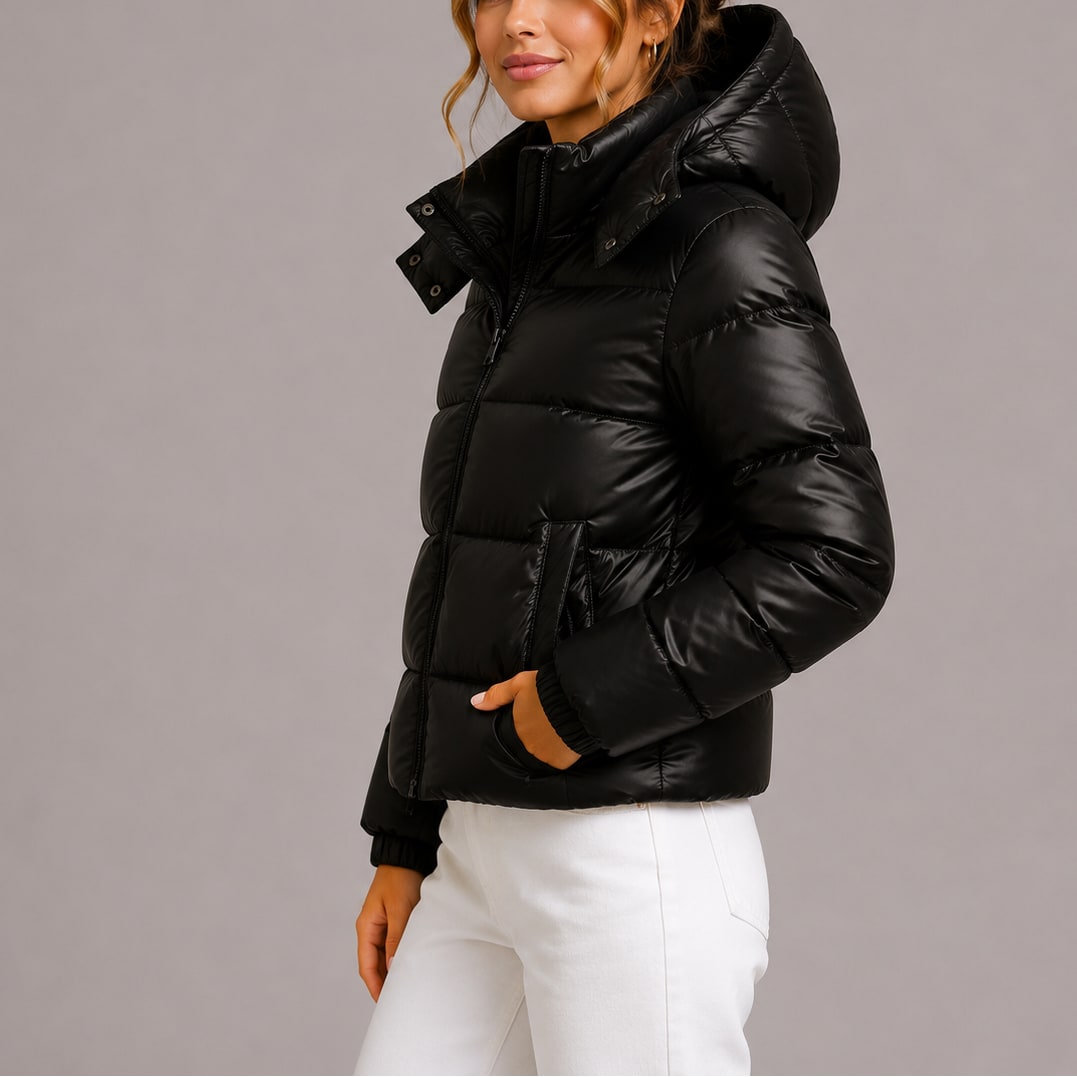 Piumino con cappuccio donna 4
