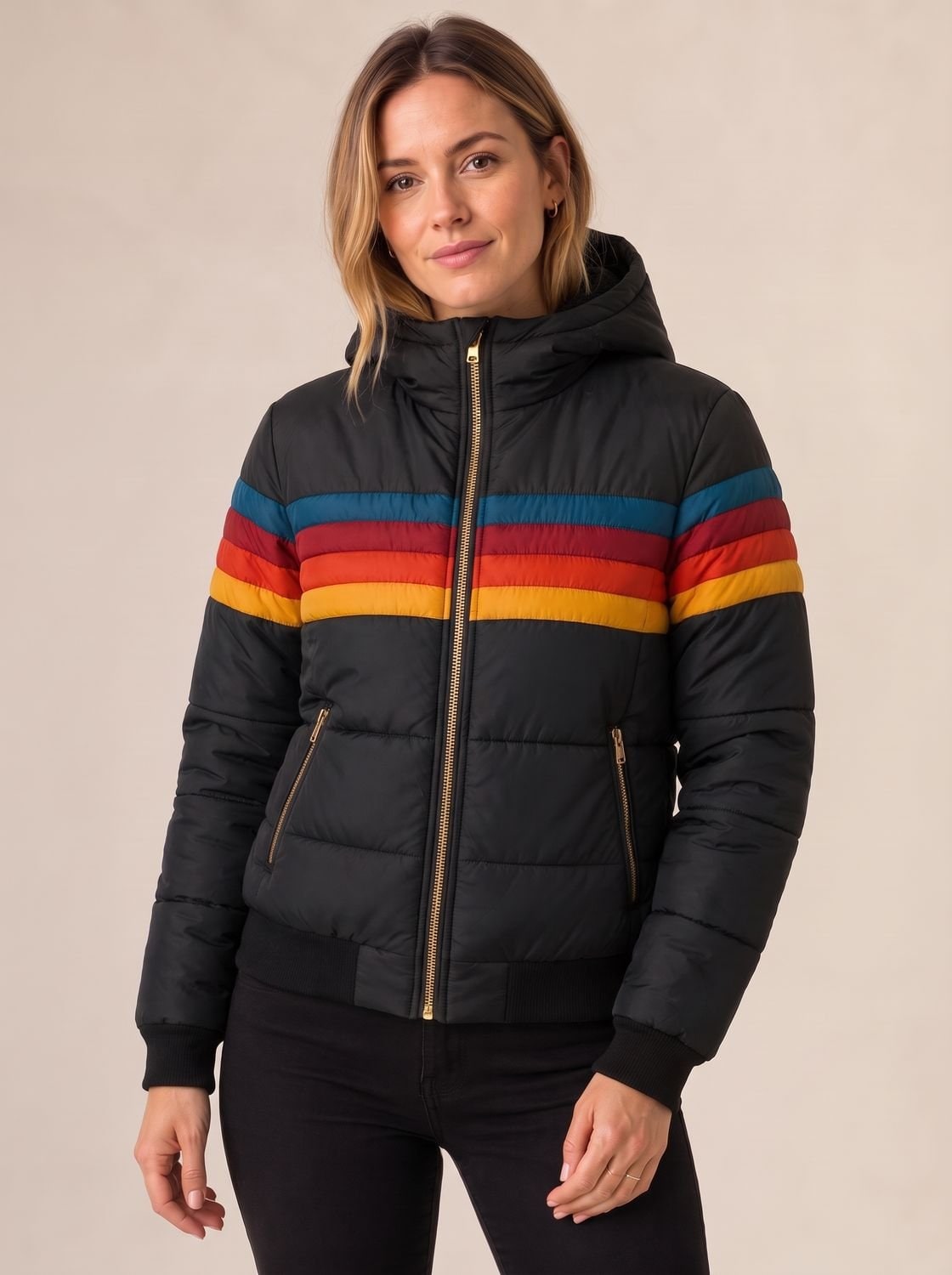 Piumino impermeabile con cappuccio donna 3