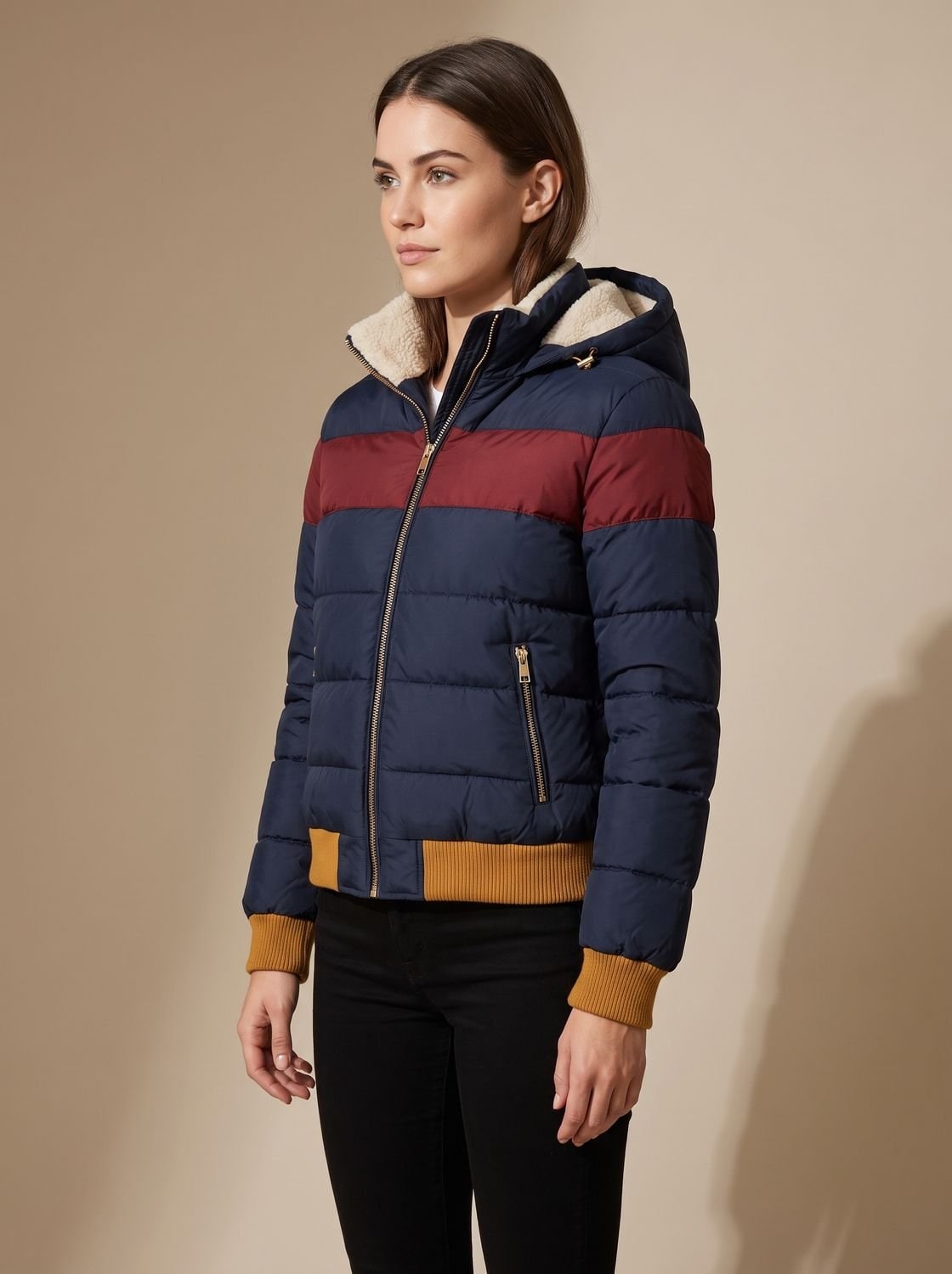 Piumino impermeabile con cappuccio donna 4