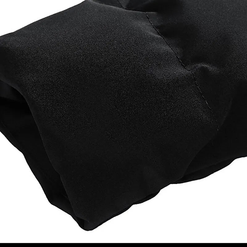 Piumino uomo caldo con cappuccio regolabile e tasche 5
