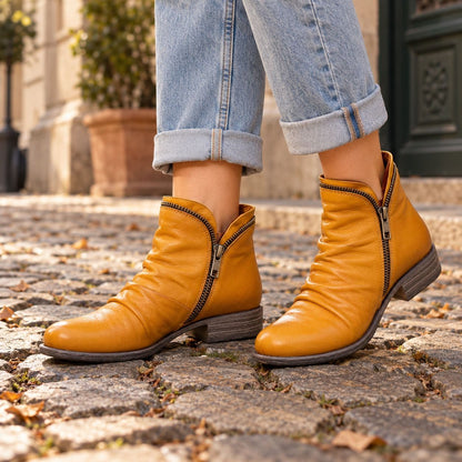 Stivaletti in similpelle donna autunno 2