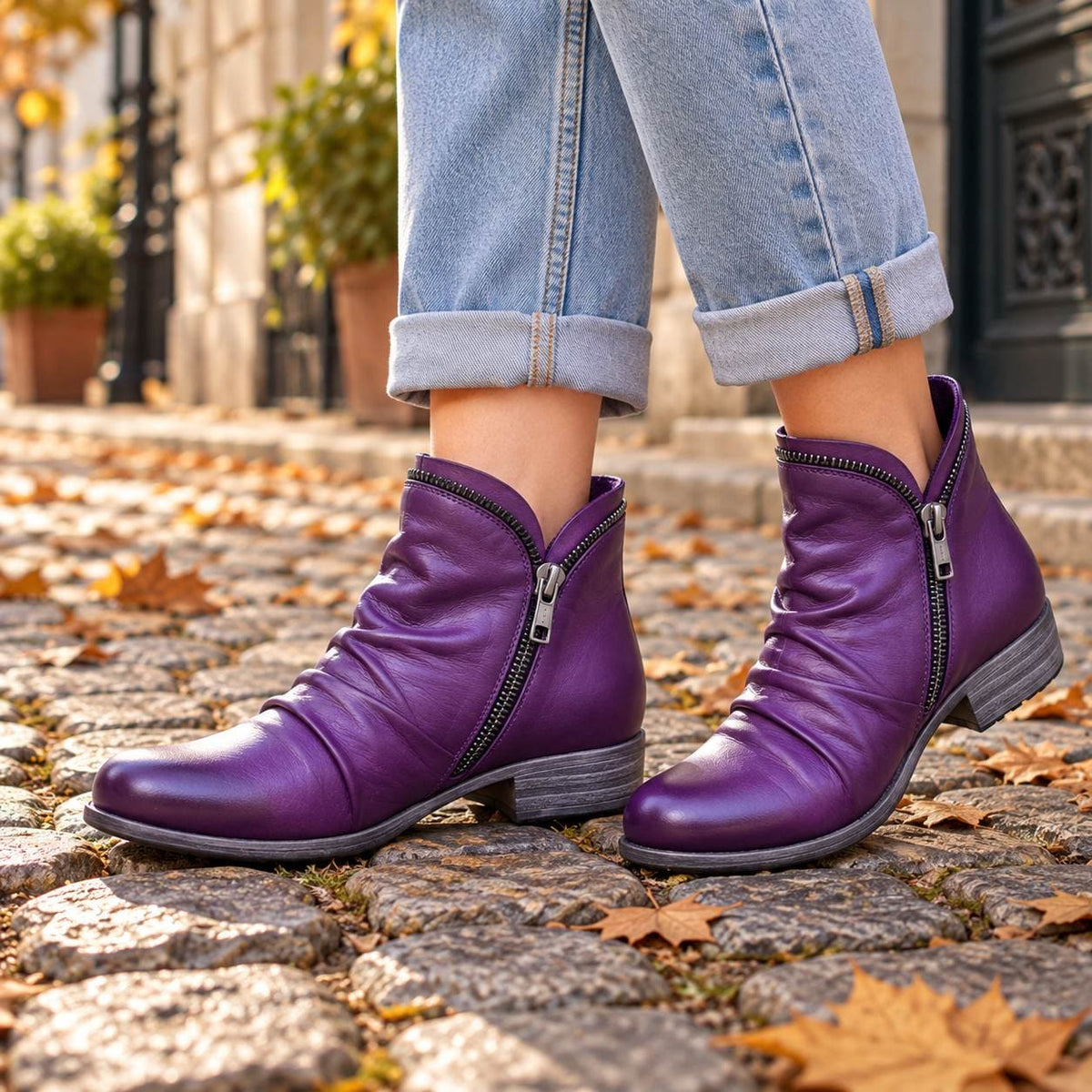 Stivaletti in similpelle donna autunno 4