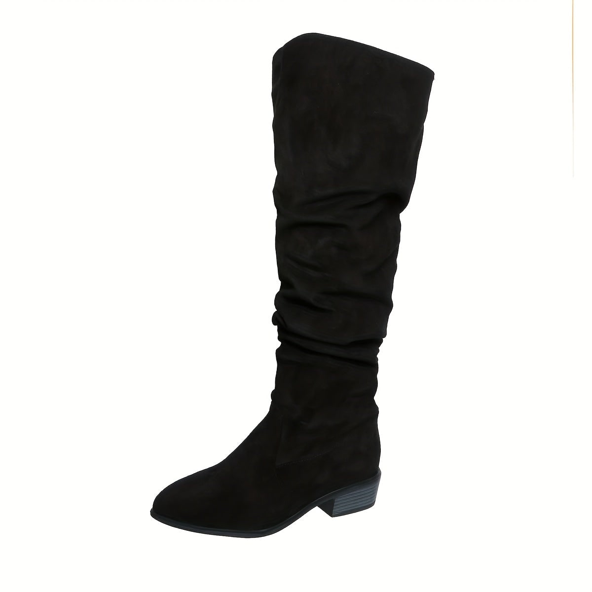 Stivali overknee slip-on con tacco a blocco donna 5