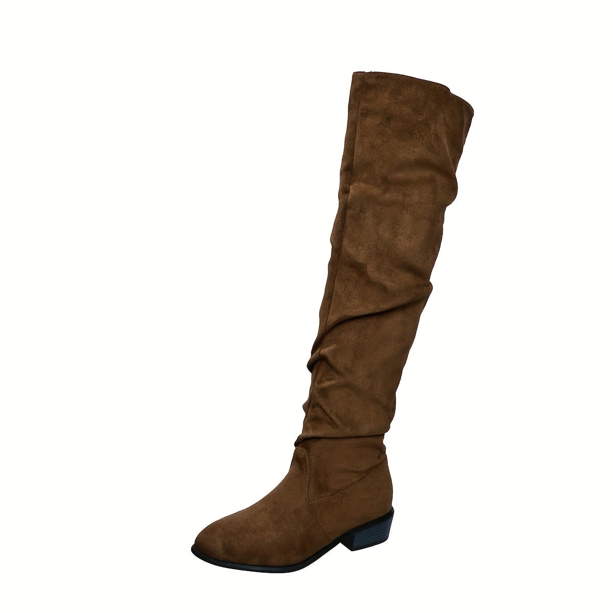 Stivali overknee slip-on con tacco a blocco donna 7